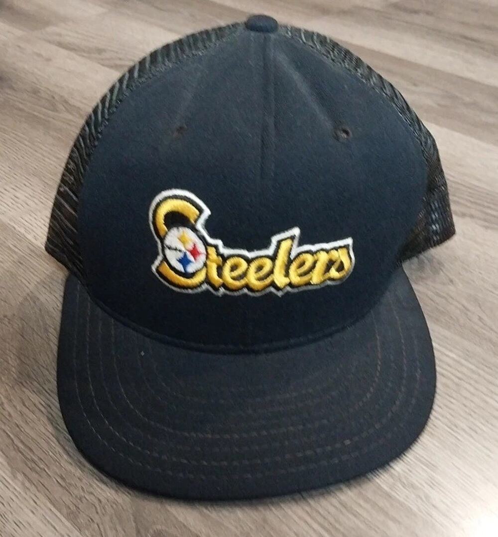 Vintage Throwback Pittsburgh Steelers Snap Back Mesh Baseball Cap Hat